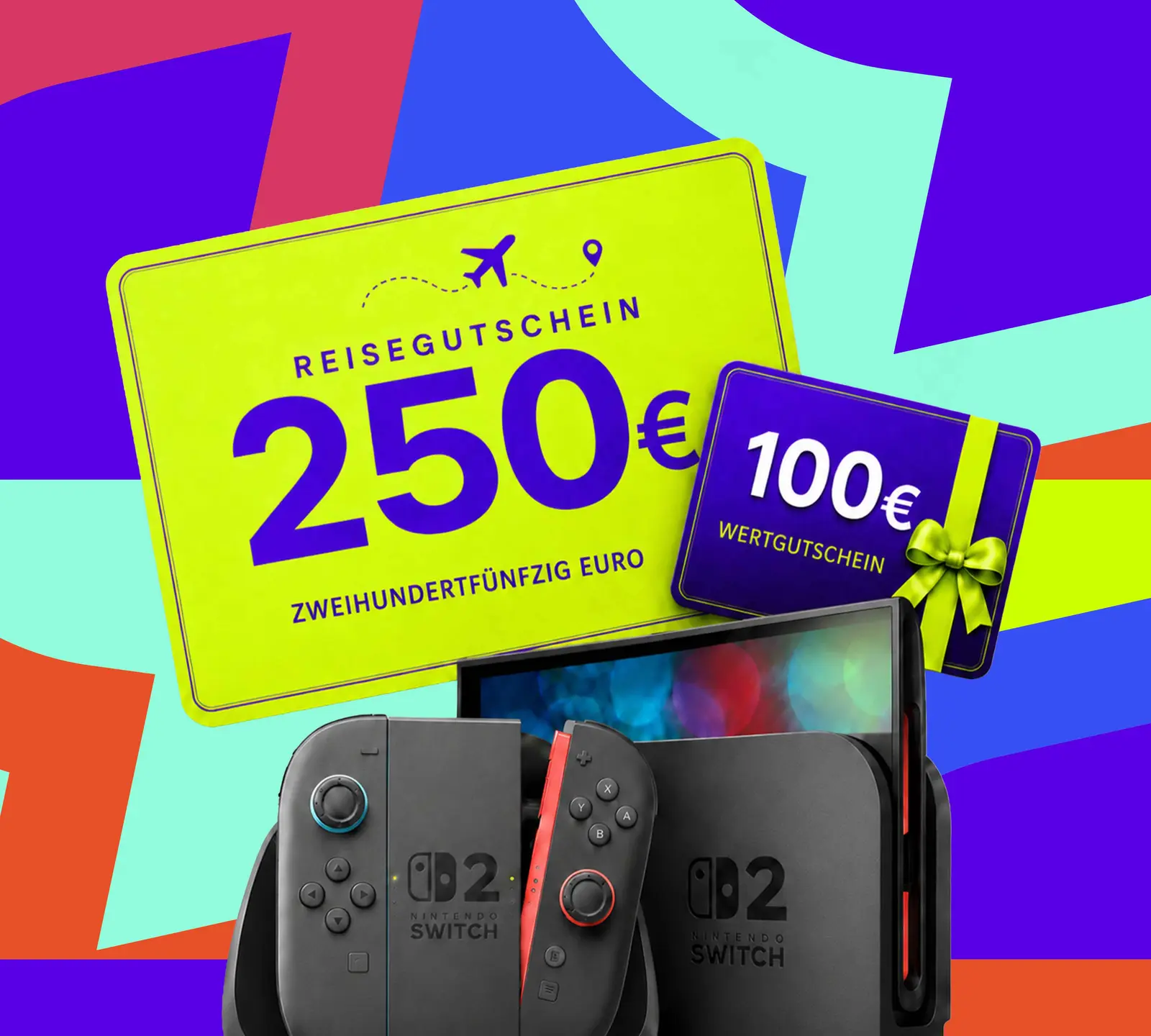 Preise des Stammgast WM-Tippspiels: Nintendo Switch 2, Reisegutschein 250 Euro und Wertgutschein 100 Euro
